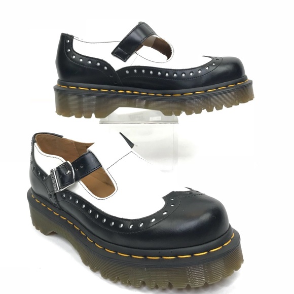 Dr. Martens Shoes - Dr Martens Demize Brogue T Bar Mary Janes Shoes